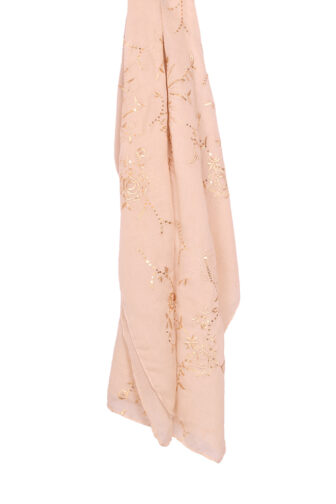 מטפחת שקד רקומה שמנת