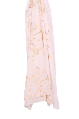 מטפחת שקד רקומה לבן